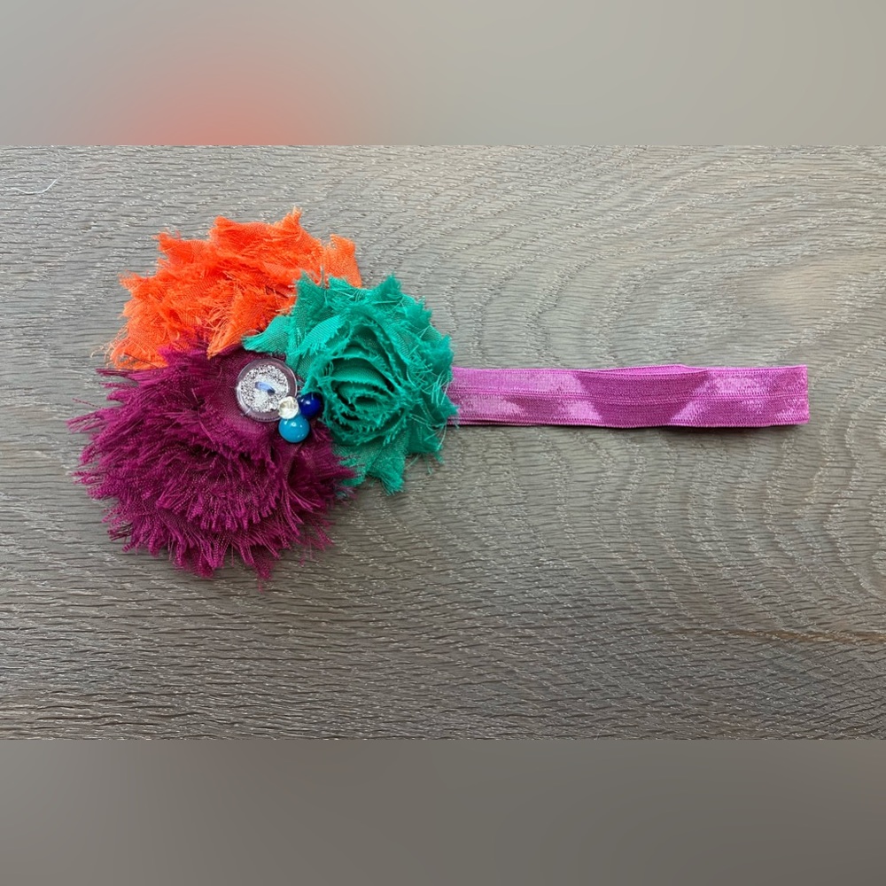 M2M elastic headband stretches to fit all sizes. Matilda Jane Spare button
